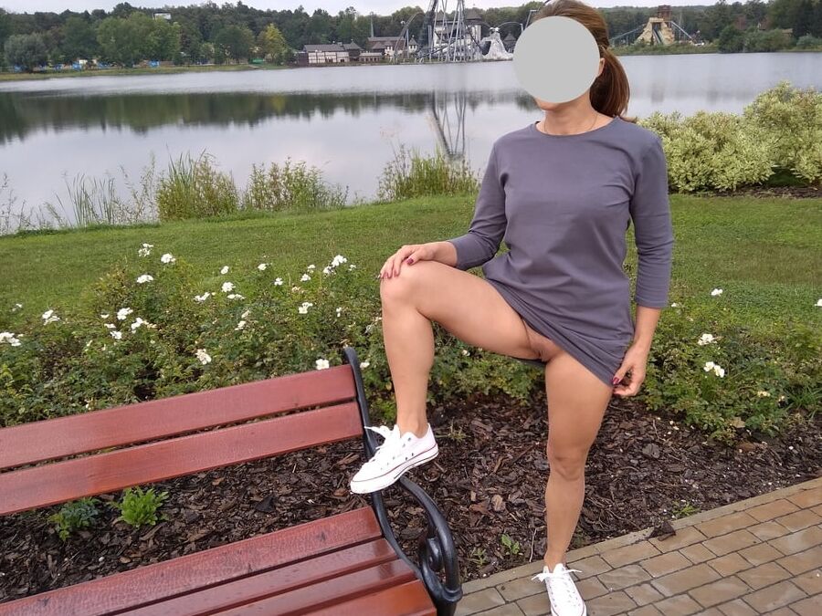 Amusement park - walk with Anna Perv