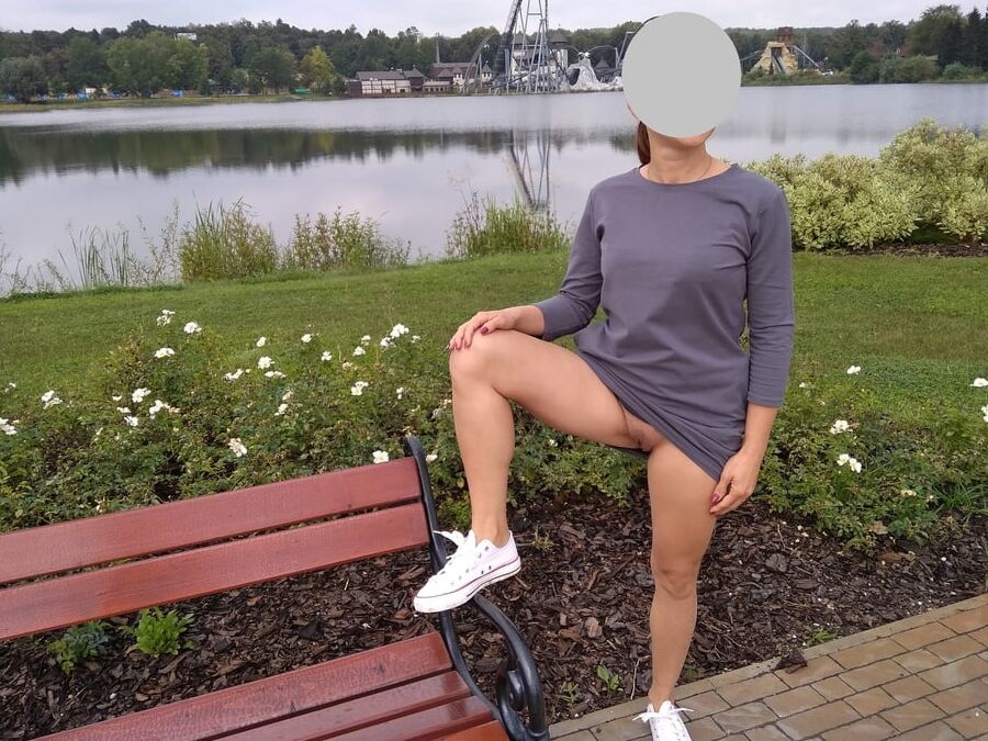 Amusement park - walk with Anna Perv