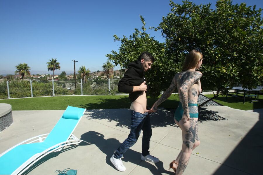 BrokenBabes - Tattooed Babe Penny Archer Pleases Her Neighbo