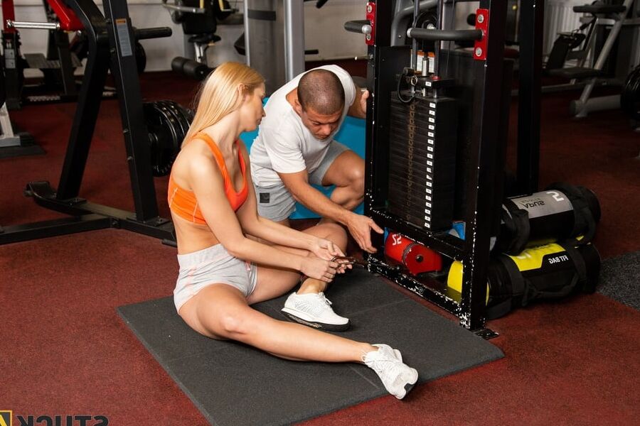 Be careful with gym equipment or youll get stuck!