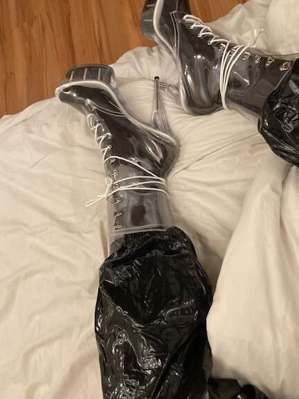 Black and transparent PVC