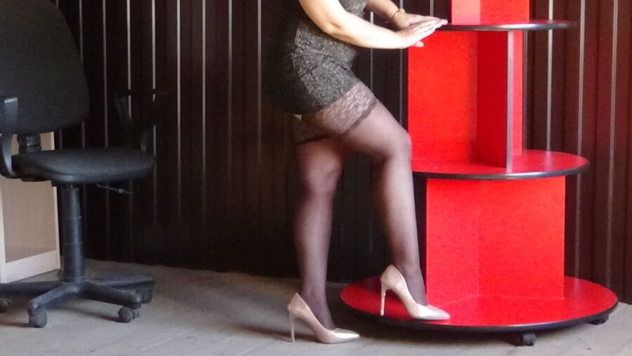 Hot babe at home