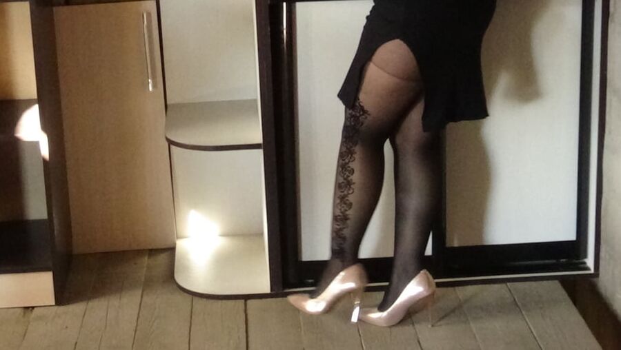 Hot babe at home