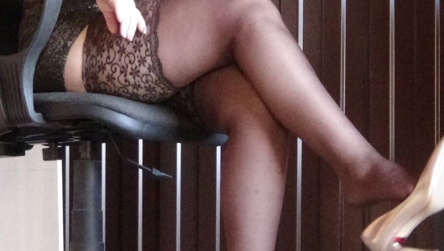 Hot babe at home