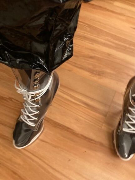 Black and transparent PVC