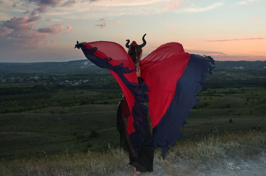 On the Hill under sunset sky
