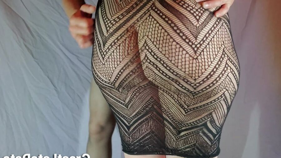 Her Big Soft Ass in See Through Dress PAWG Booty