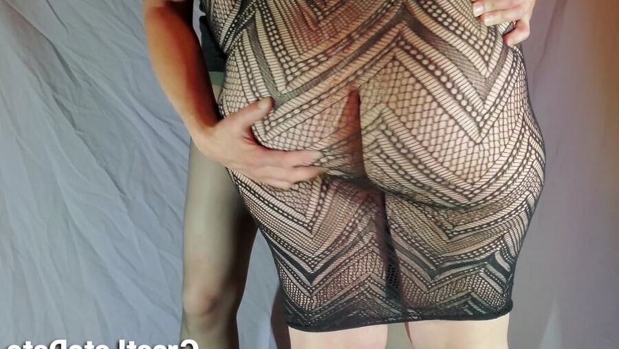 Her Big Soft Ass in See Through Dress PAWG Booty