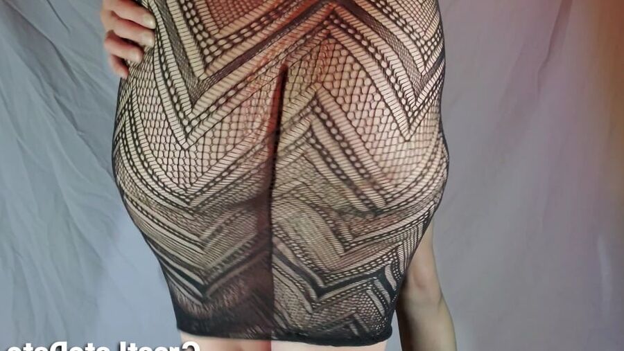 Her Big Soft Ass in See Through Dress PAWG Booty