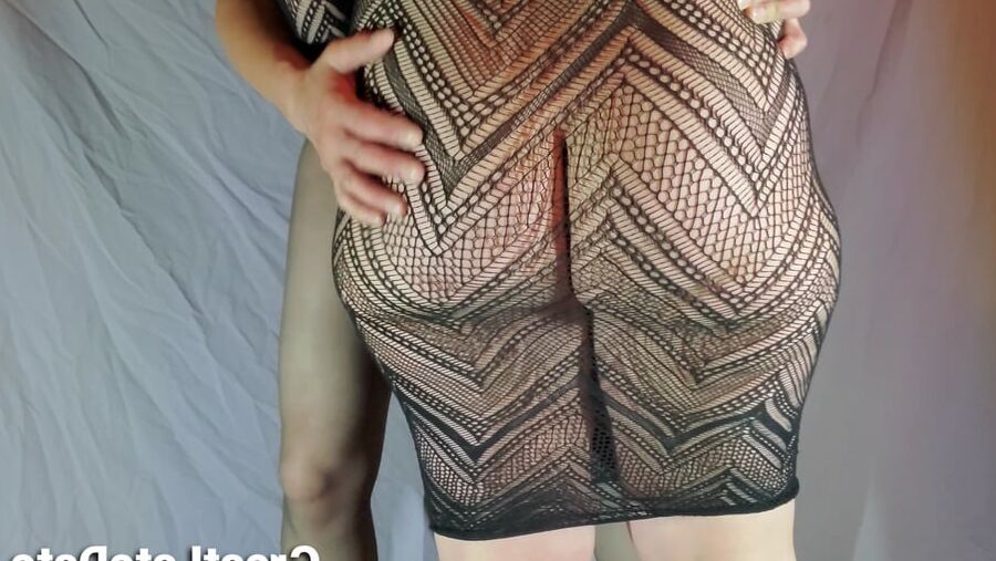 Her Big Soft Ass in See Through Dress PAWG Booty