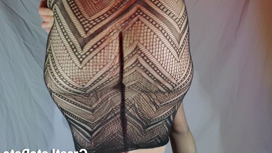 Her Big Soft Ass in See Through Dress PAWG Booty