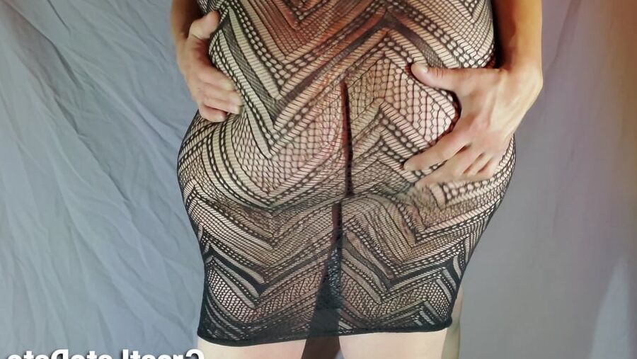 Her Big Soft Ass in See Through Dress PAWG Booty