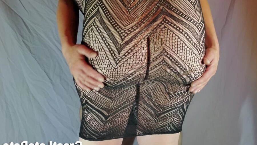 Her Big Soft Ass in See Through Dress PAWG Booty