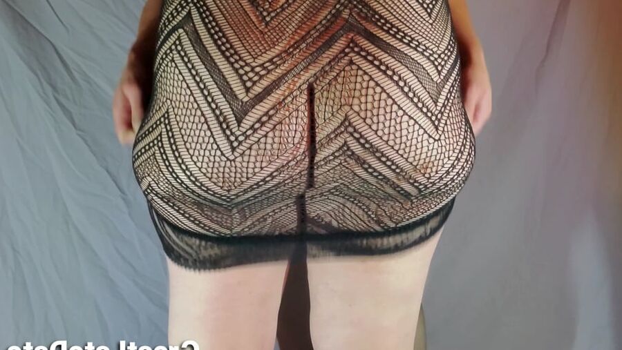 Her Big Soft Ass in See Through Dress PAWG Booty
