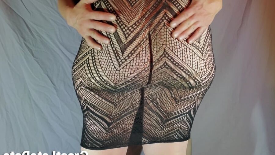 Her Big Soft Ass in See Through Dress PAWG Booty