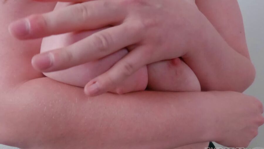 Spanking Big Boobs & Nipple Squeezing - Hot Curvy Redhead