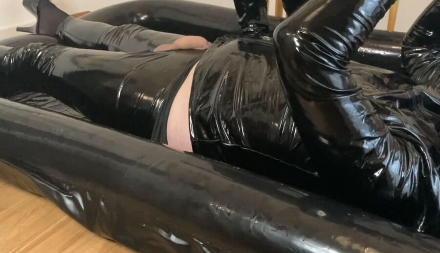 Catsuit, Boots, Corset and Pissing