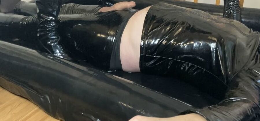 Catsuit, Boots, Corset and Pissing