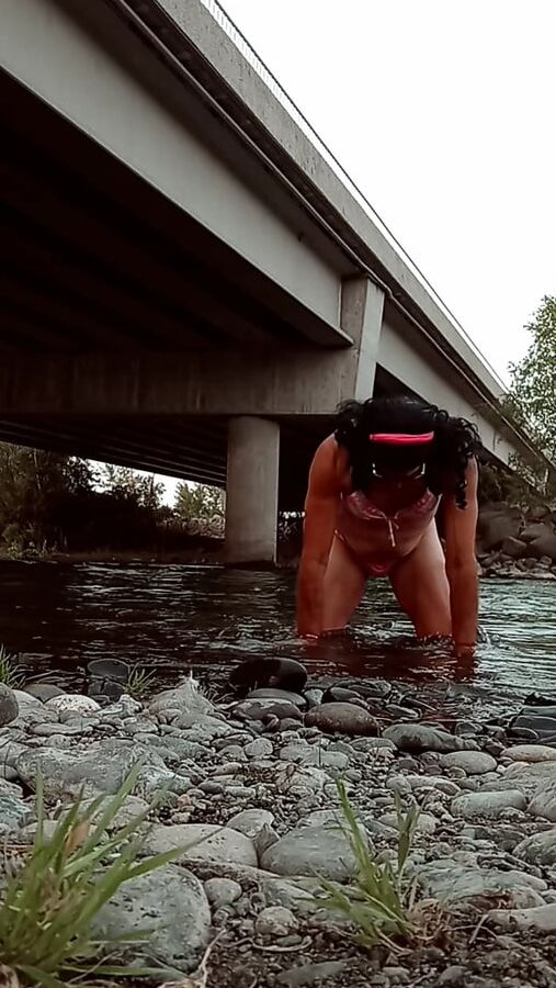 Playing at the river