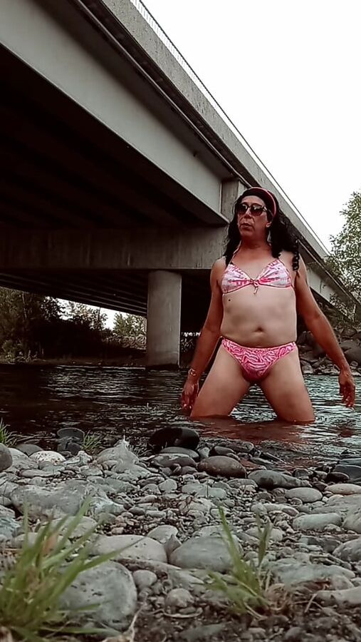 Playing at the river