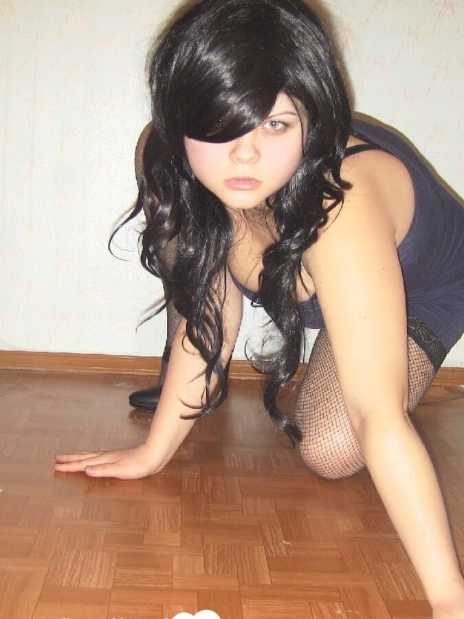 Girlfriend in stockings showing off her desirable body