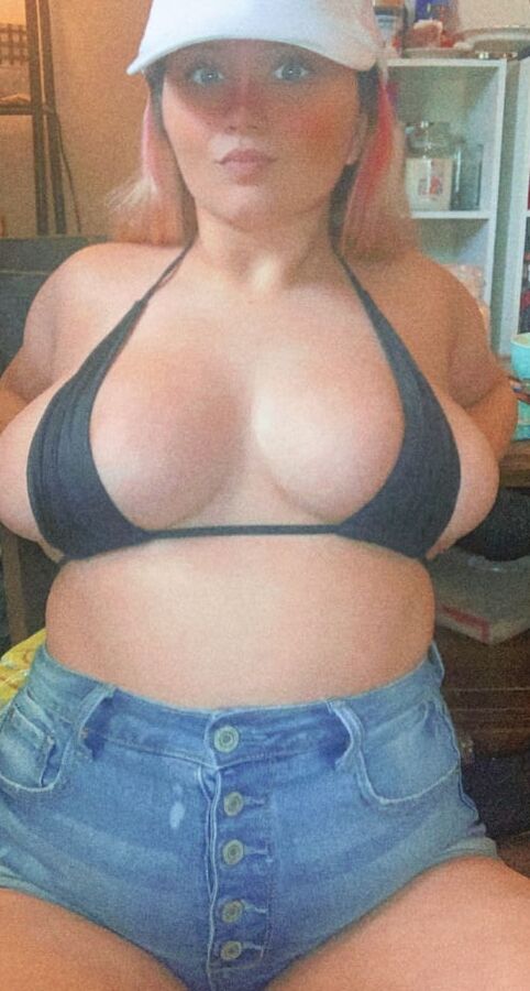 Huge Tits Barely Fitting In Tight Bikini