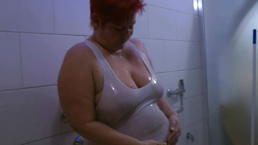 Transparent SWIMSUIT under the SHOWER