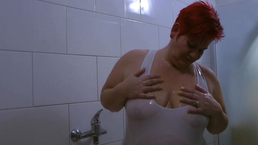 Transparent SWIMSUIT under the SHOWER