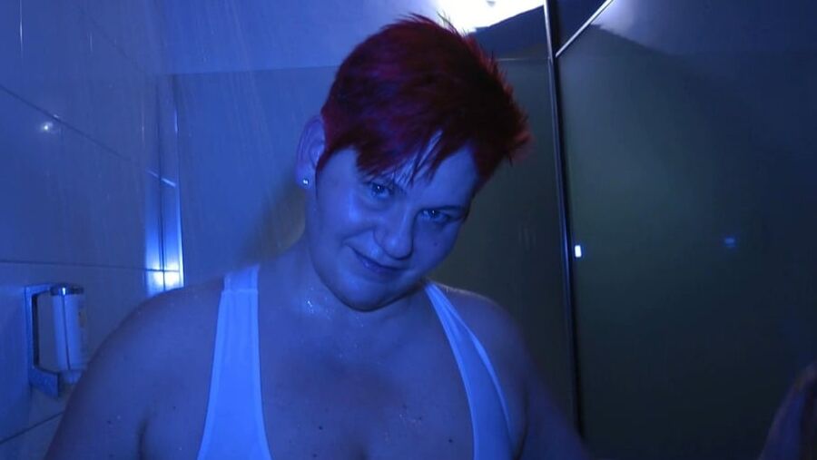 Transparent SWIMSUIT under the SHOWER