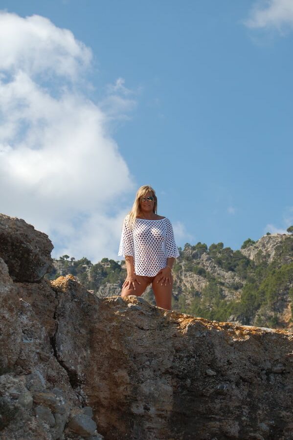 On the cliffs on vacation