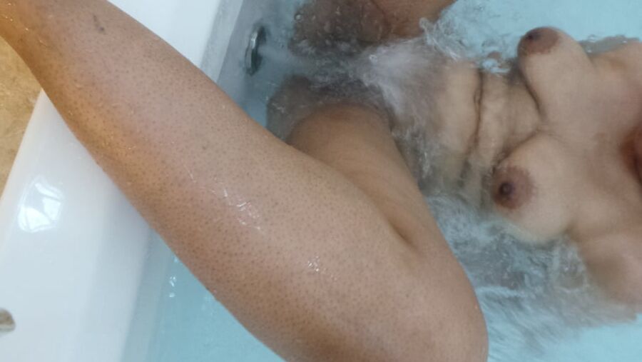 In the hot tub