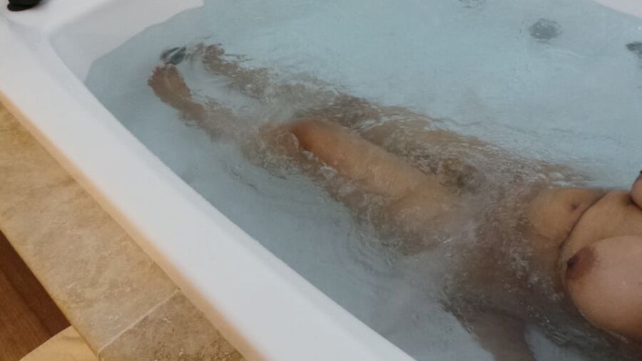 In the hot tub