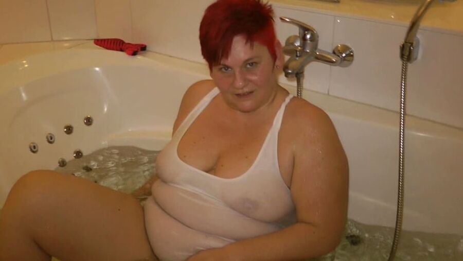 In the white SWIMSUIT in WHIRLPOOL