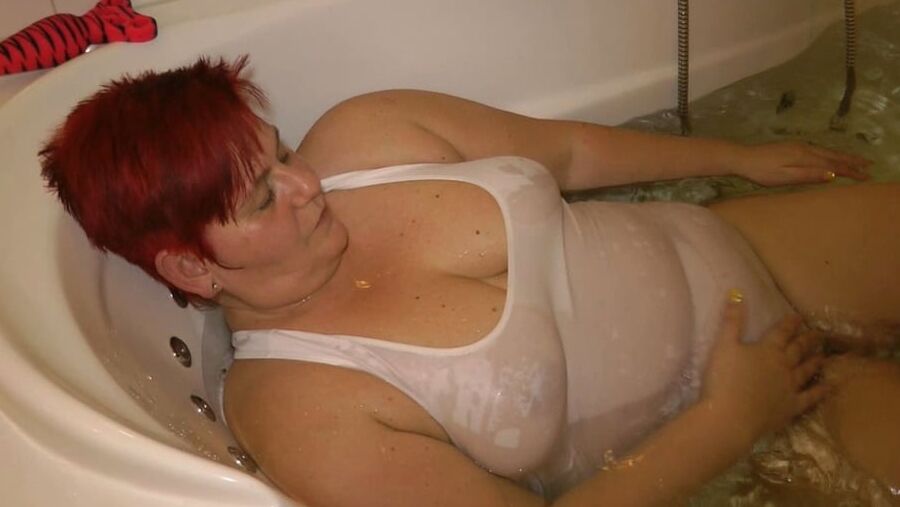 In the white SWIMSUIT in WHIRLPOOL