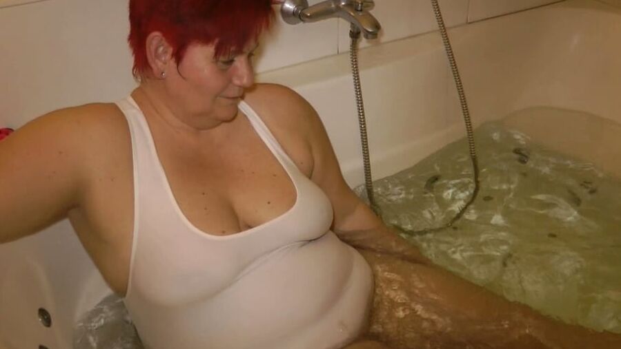 In the white SWIMSUIT in WHIRLPOOL