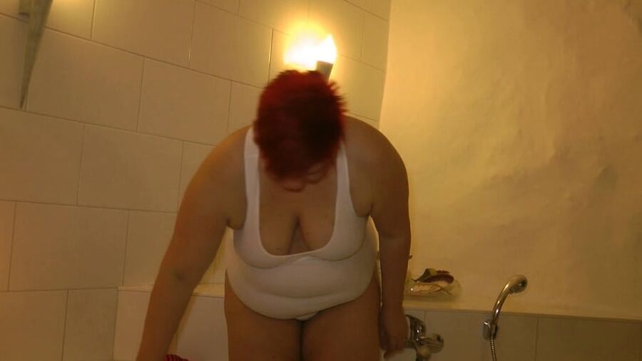 In the white SWIMSUIT in WHIRLPOOL