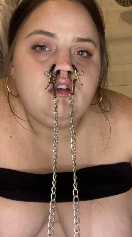 Fat piggy nose humiliation