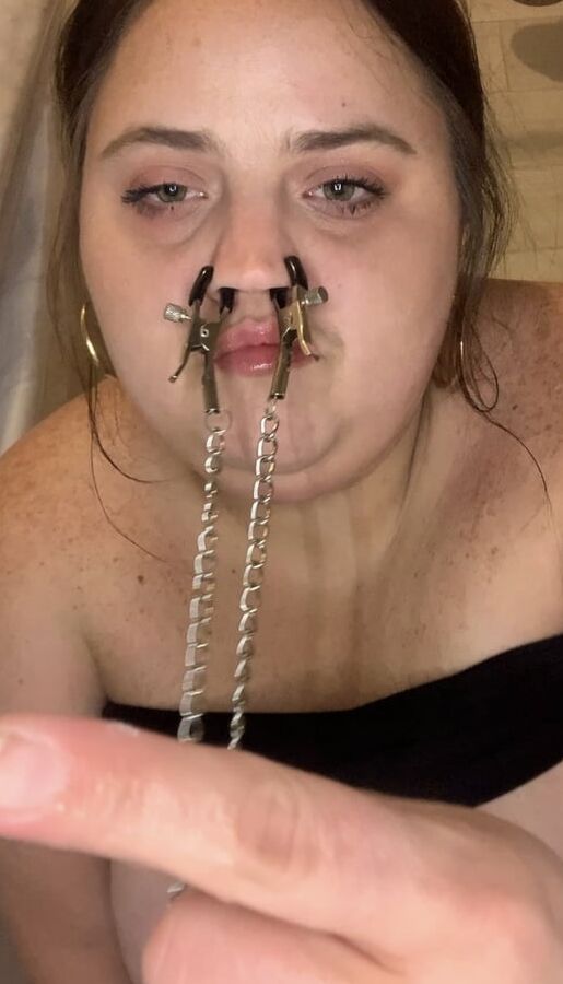 Fat piggy nose humiliation