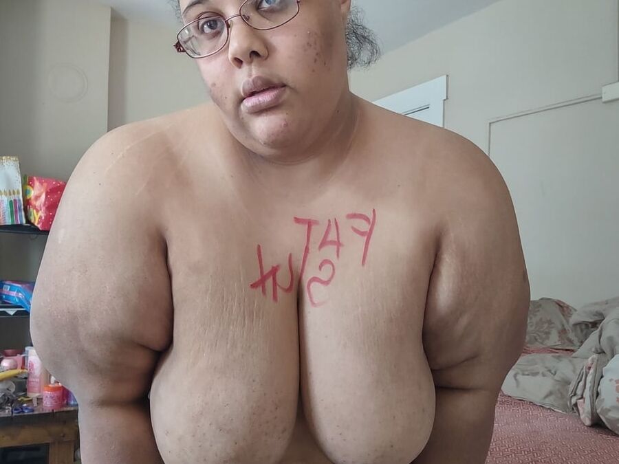 Humiliated SSBBW Slut Jessica Jones colors in huge areolas