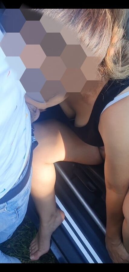 Dogging cumthroat stranger slut wife