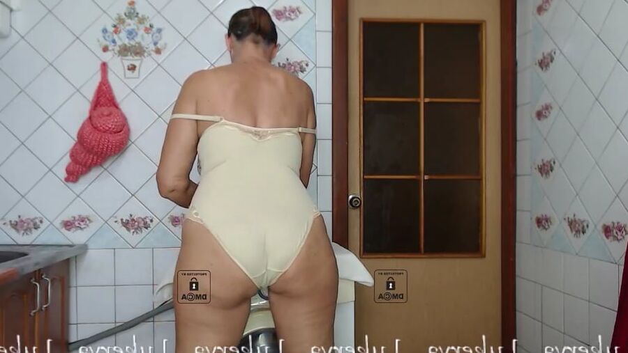 Sexy Lukerya in closed lace lingerie