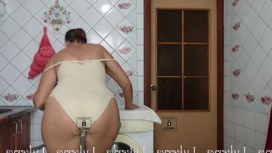 Sexy Lukerya in closed lace lingerie