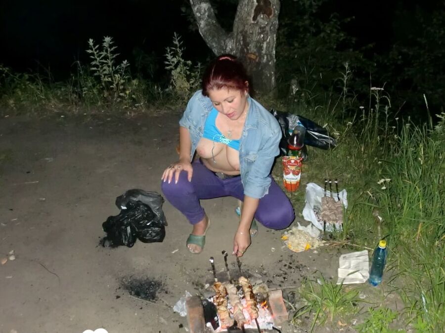 Midnight camping goes wild with my kinky girlfriend