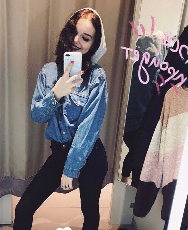 Cute teen tries on some sexy lingerie