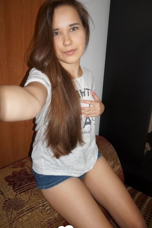 Cute teen tries on some sexy lingerie