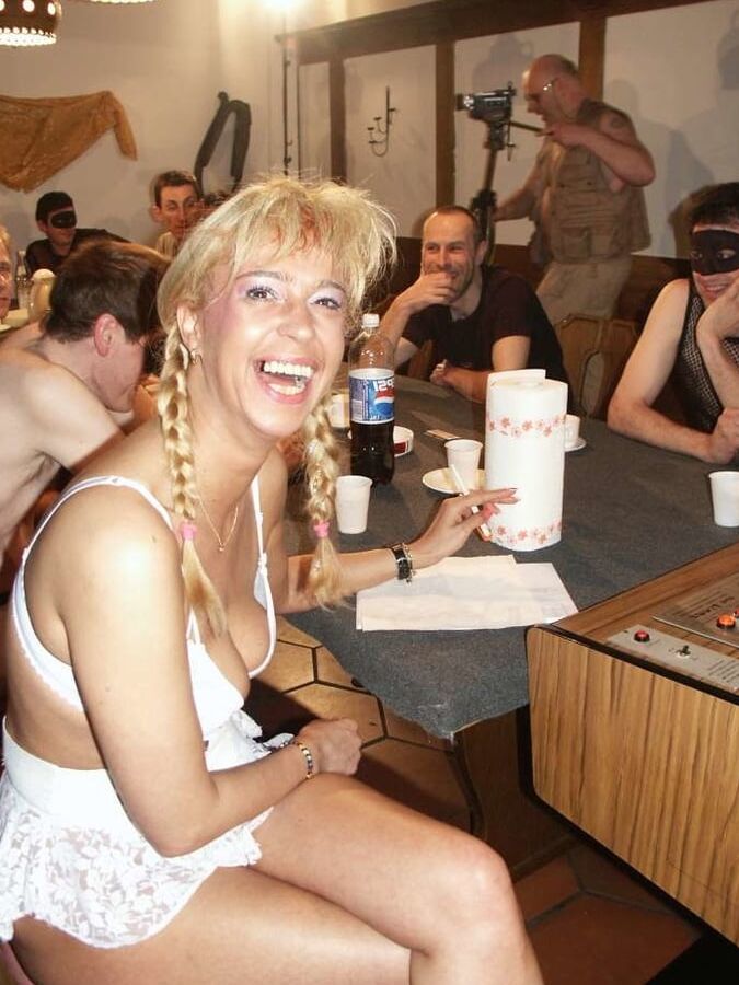 Gangbang with Maritta, Margarita & Uschi & 47 guys - part 1