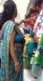 Side boobs in saree
