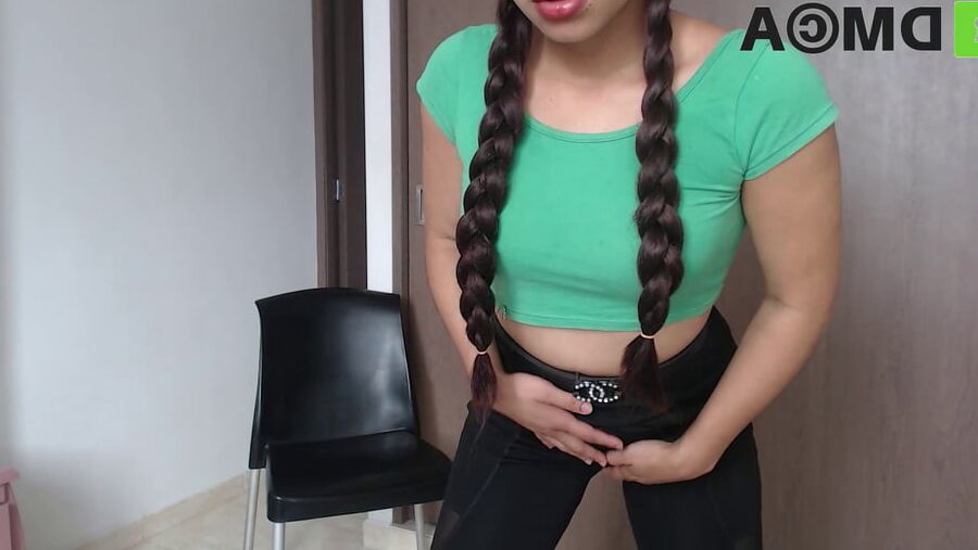 Kerala  girl leggings tits and pigtails  bobs