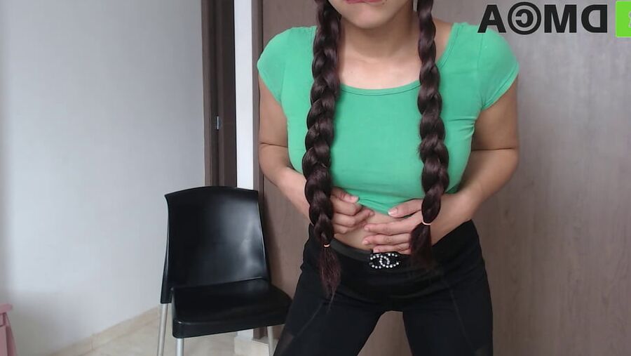 Kerala  girl leggings tits and pigtails  bobs