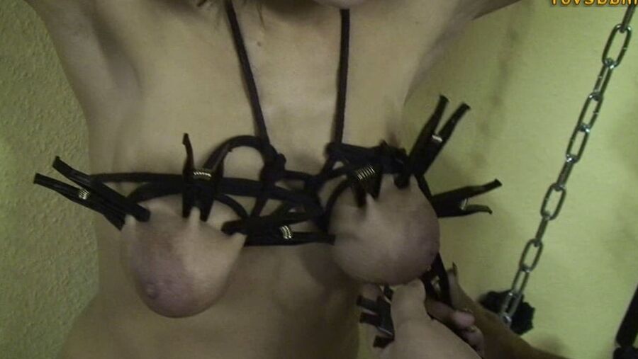 Clip session with the young SLAVE CUNT